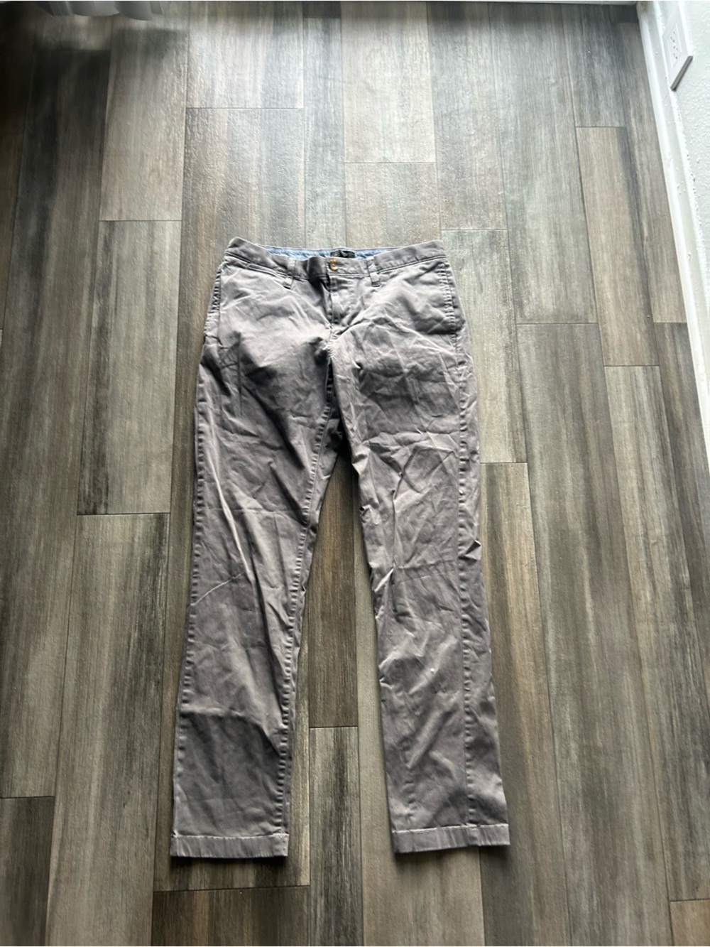 Men's Classic Gray Chino Pants - Casual Everyday Wear